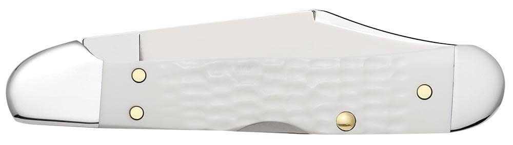 Case XX Knives Jigged White Delrin Mini Copperlock Pocket Knife