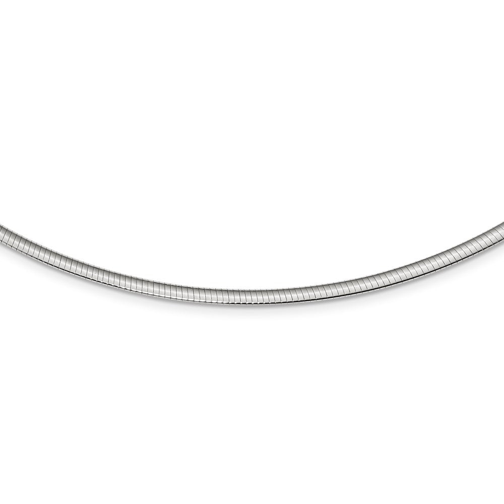 Sterling Silver Flash Gold-plated Reversible 3mm Cubetto Chain 18 Inches
