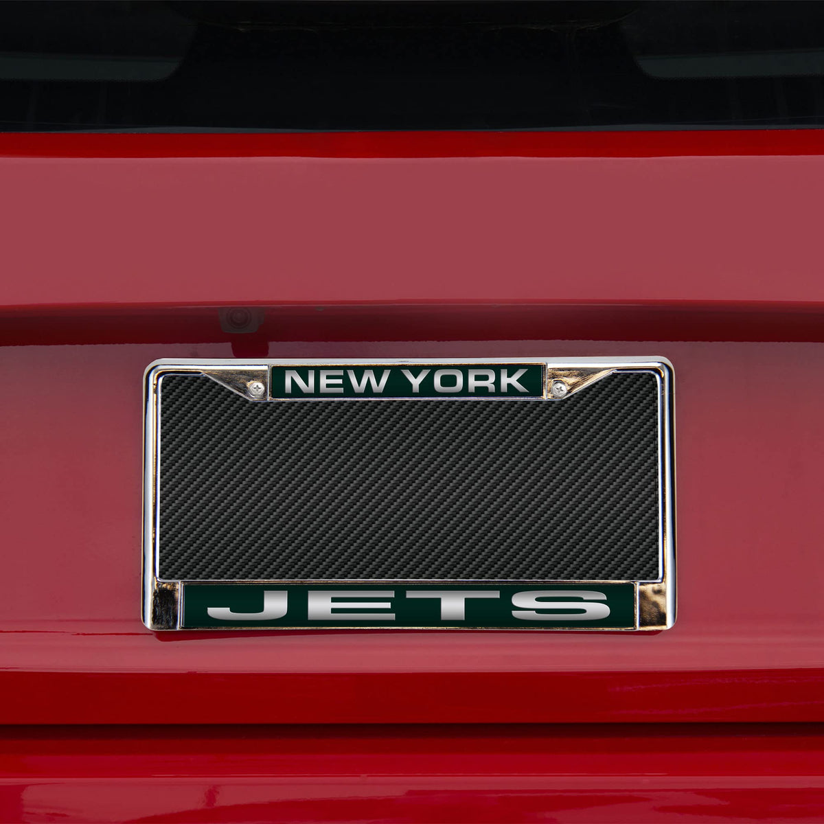 New York NY Jets NFL Chrome Metal Laser Cut License Plate Frame