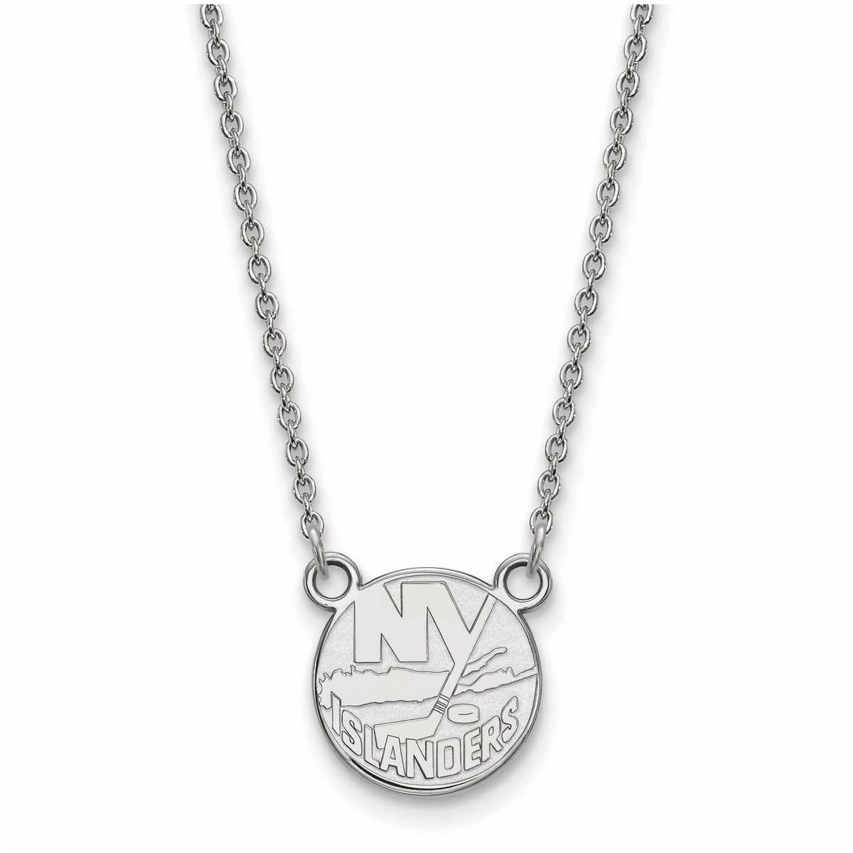 Women's New York Islanders Sterling Silver Small Pendant Necklace