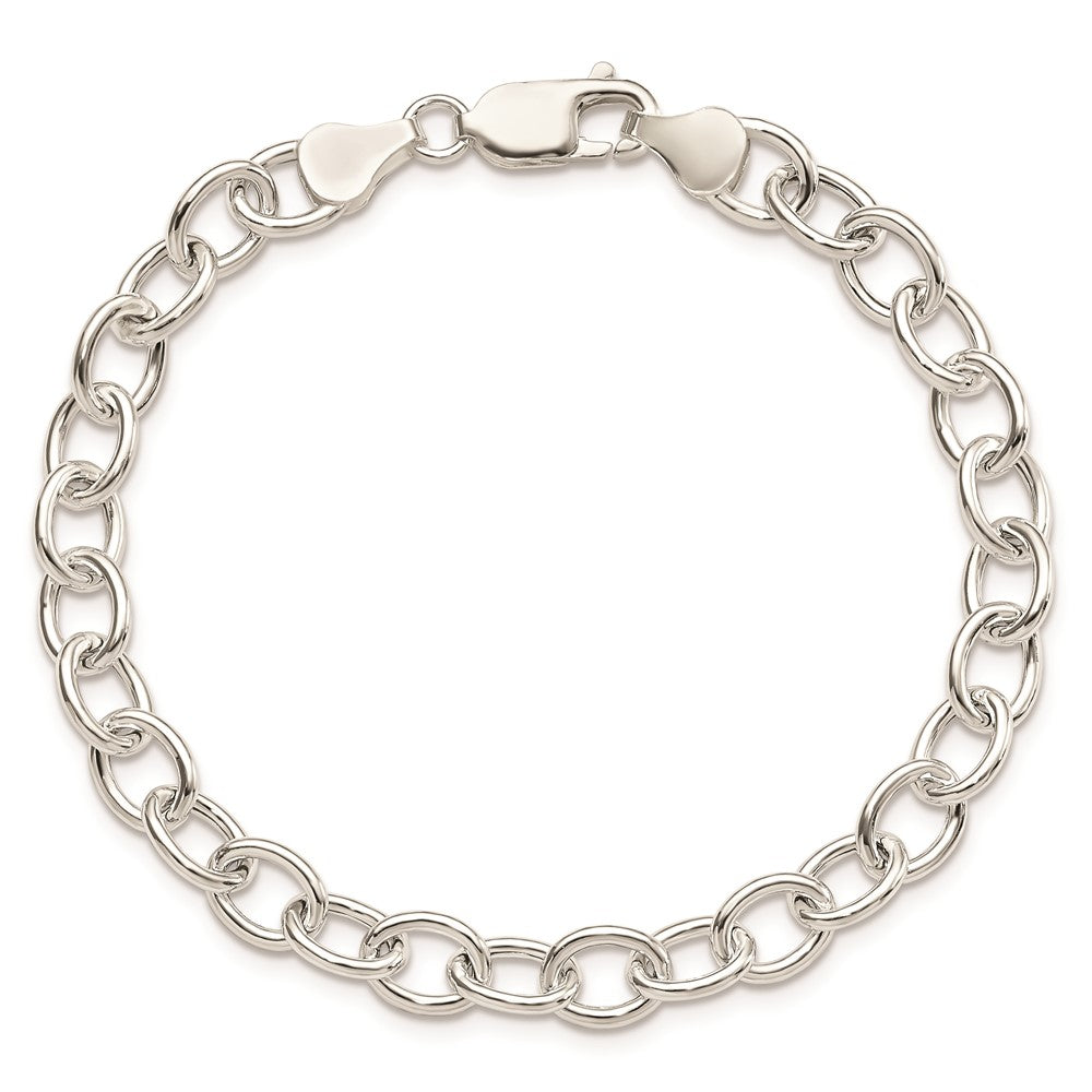 Sterling Silver Cable 6.75mm Bracelet 7.5 inches