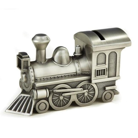 Leeber 88541 Elegance Pewter Plated Train Bank, 3.25 x 2.25 x 6 in.