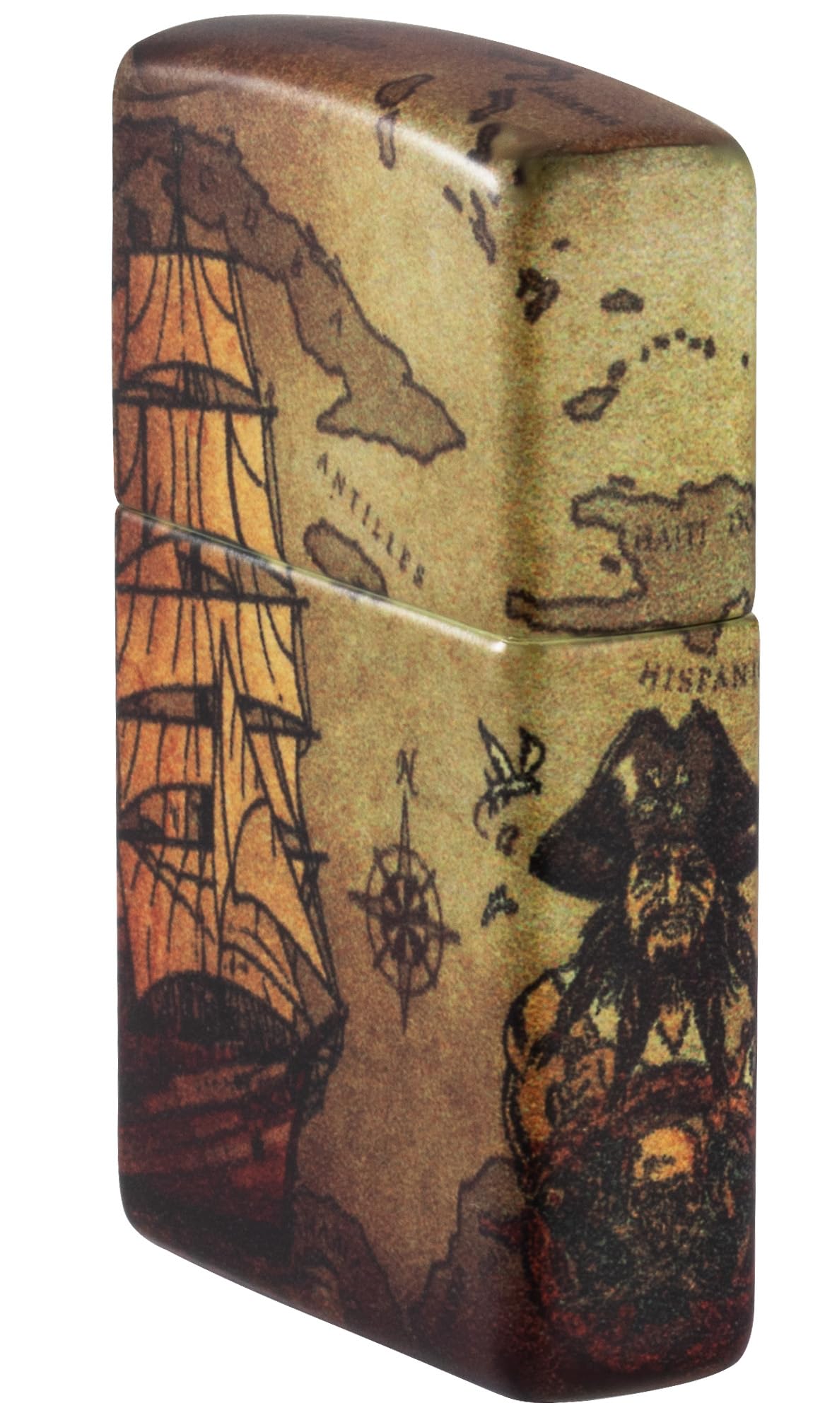 Zippo Pirate Ship 540 Color Pocket Lighter