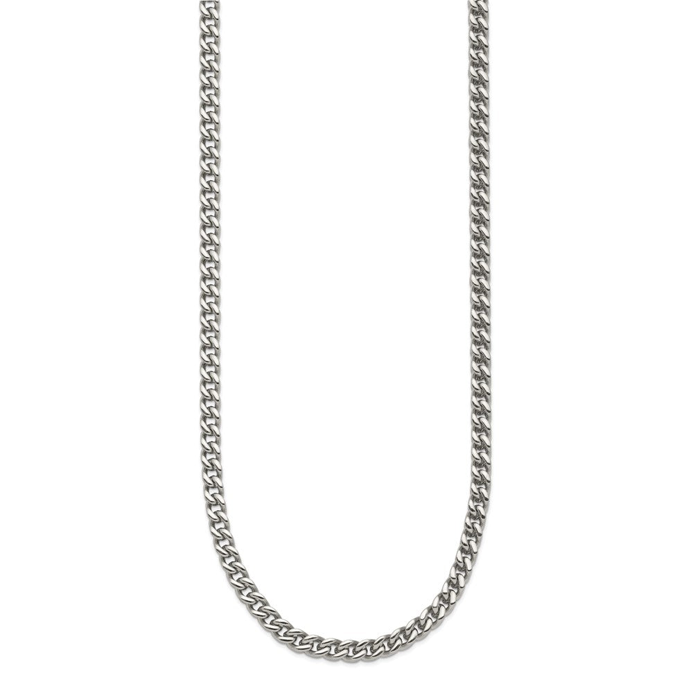 Stainless Steel Polished 24in Franco Chain