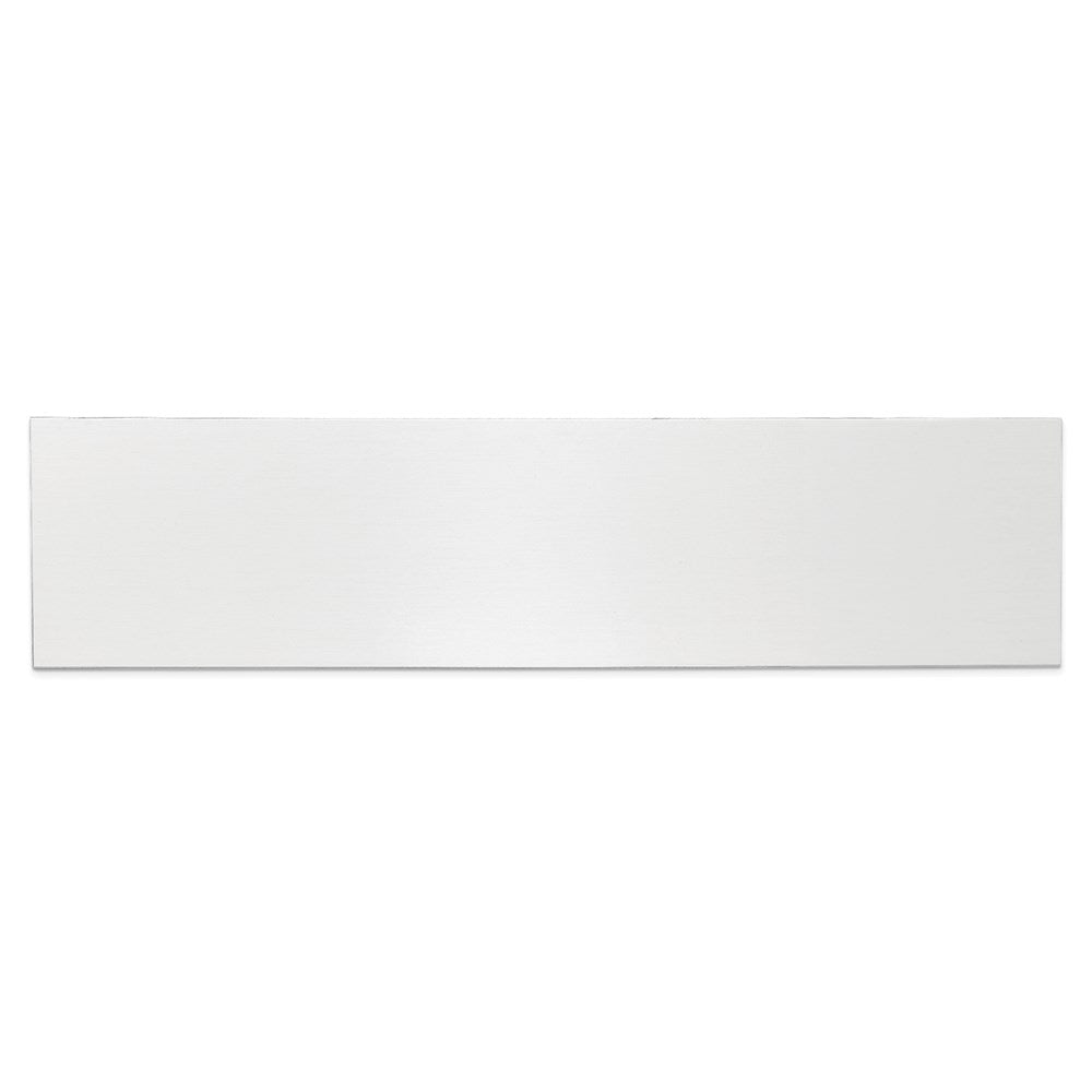 1 7/8 x 7 1/2 Polished Aluminum Plates-Set of 6