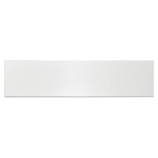 1 7/8 x 7 1/2 Polished Aluminum Plates-Set of 6