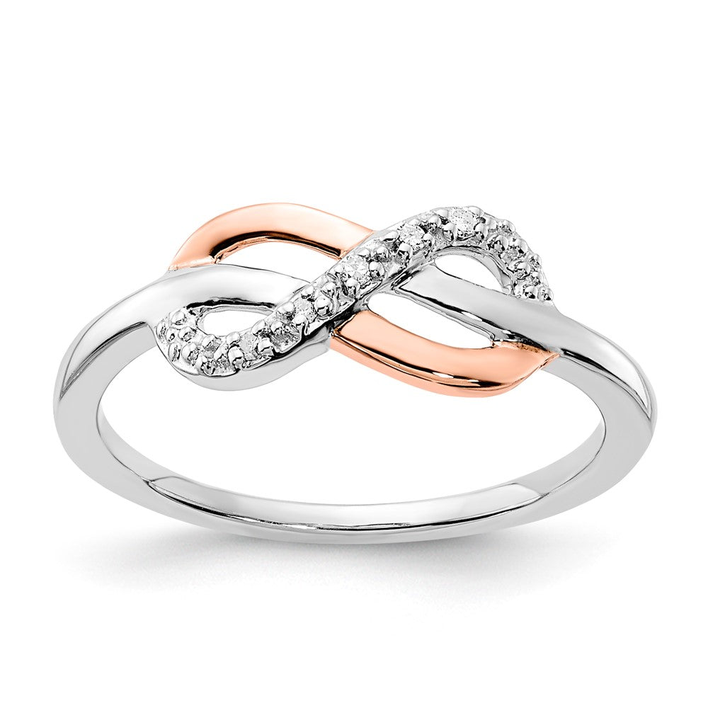 SS/10K Two-Tone Diamond Ring