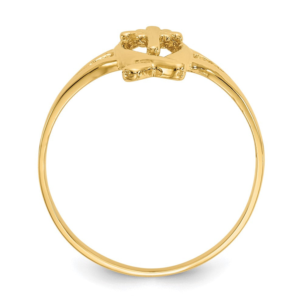 14k Ichthus w/Cross Ring Size 6