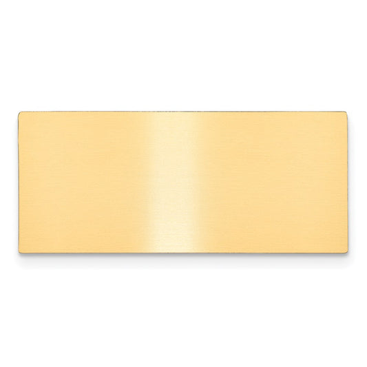 11/16 x 1 9/16 Satin Brass Plates-Set of 6