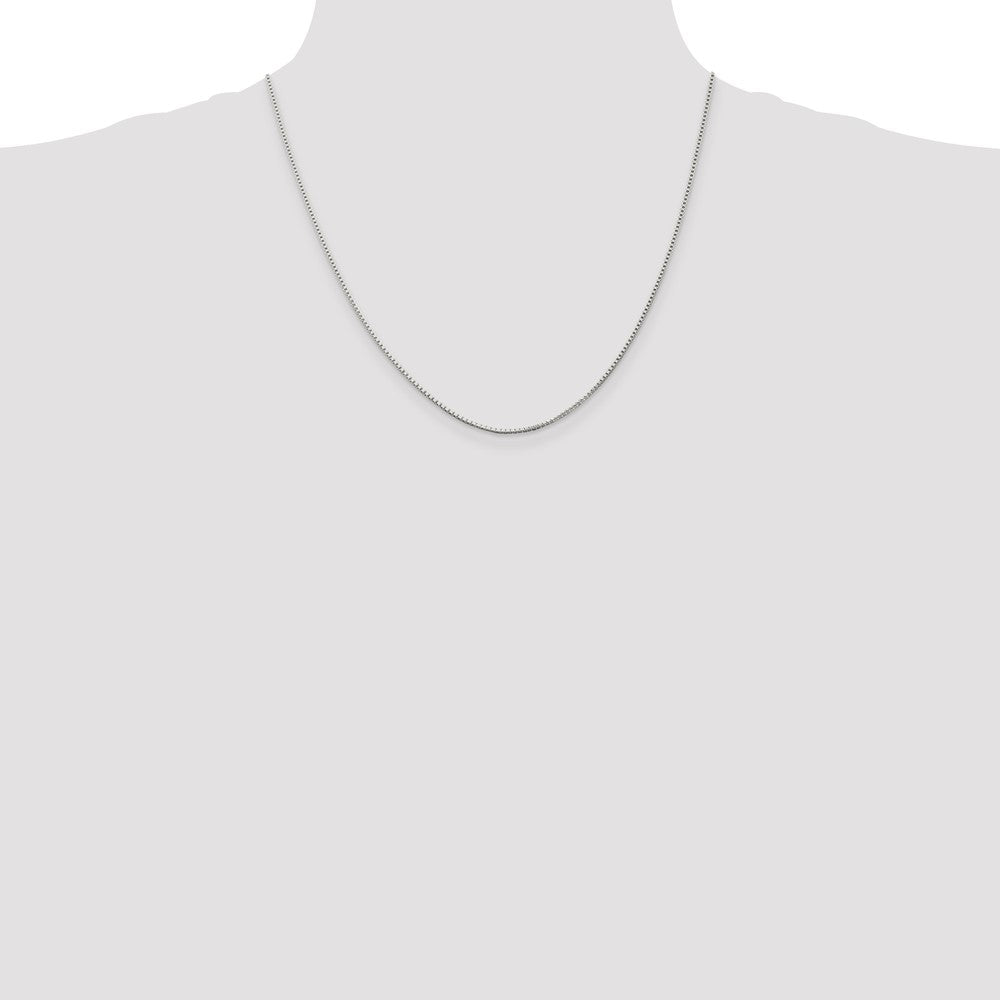 Sterling Silver 1.25mm Box Chain 20 Inches