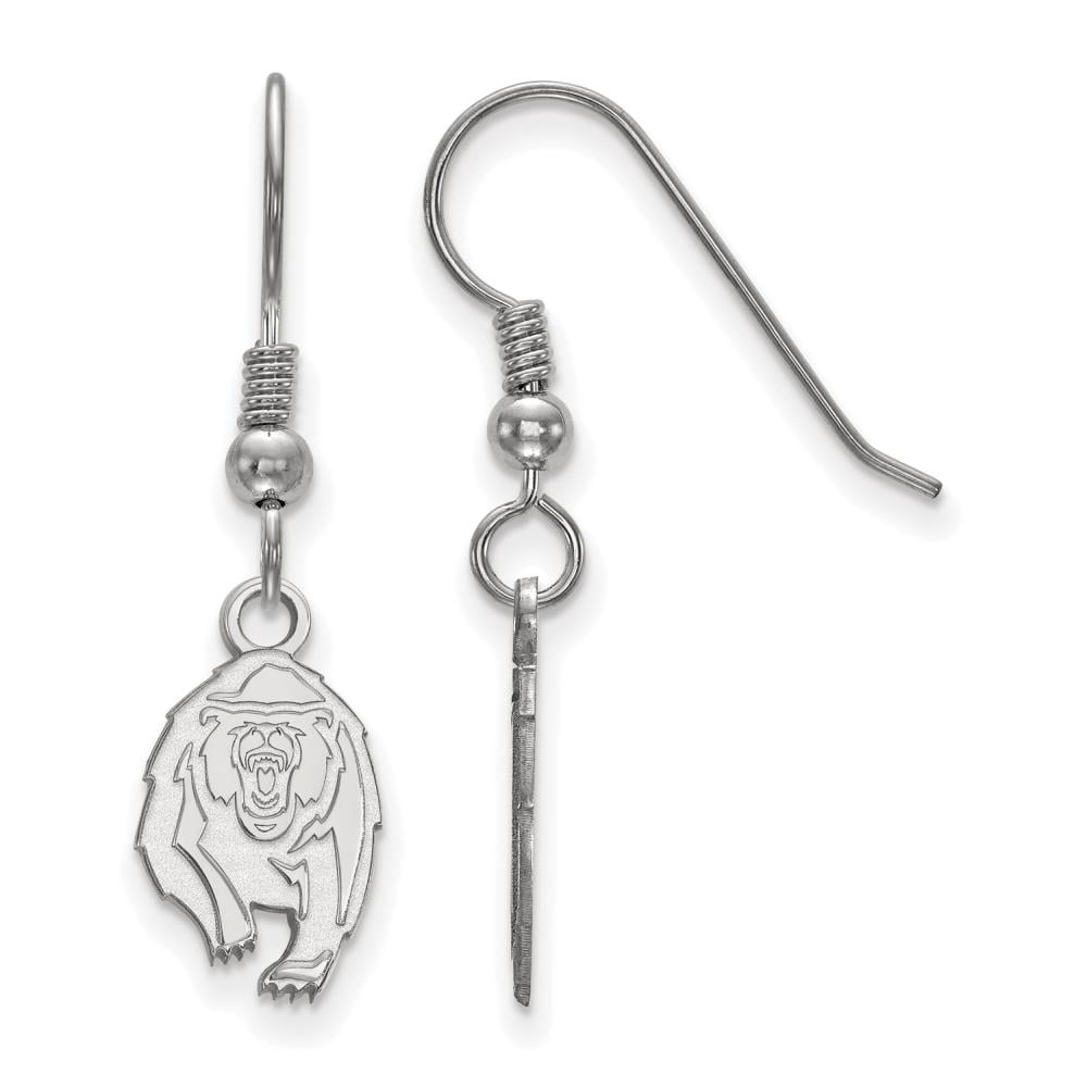 LogoArt Sterling Silver University Of California Berkeley Small Dangle Earrings Wire