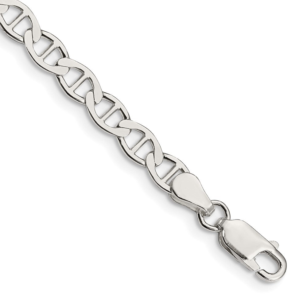 Sterling Silver 4.75mm Flat Anchor Chain 7 inches
