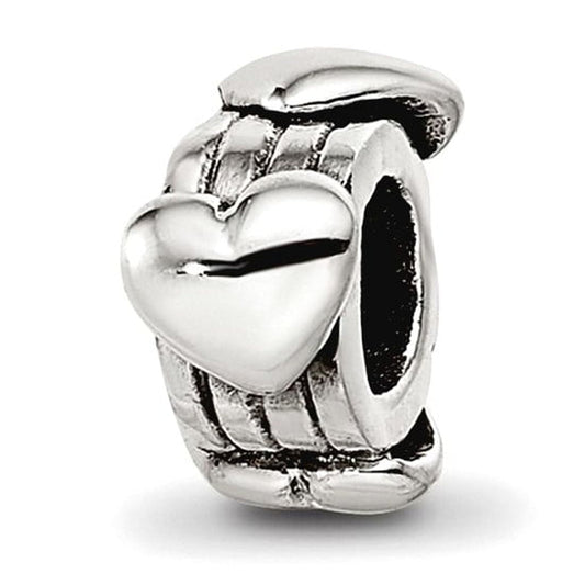 Sterling Silver Reflections Kids Hearts Bead