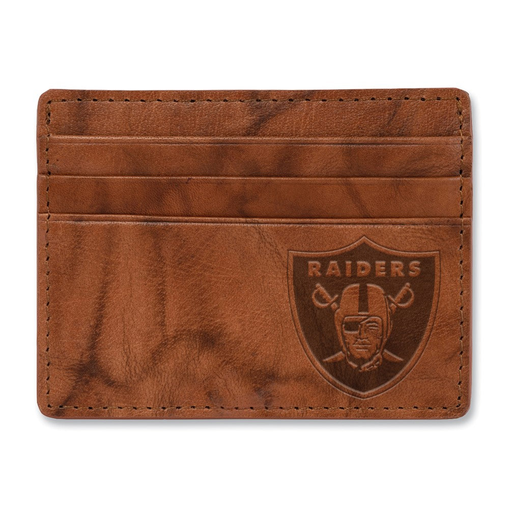 NFL Rico Industries Las Vegas Raiders  Leather Credit Cart Wallet