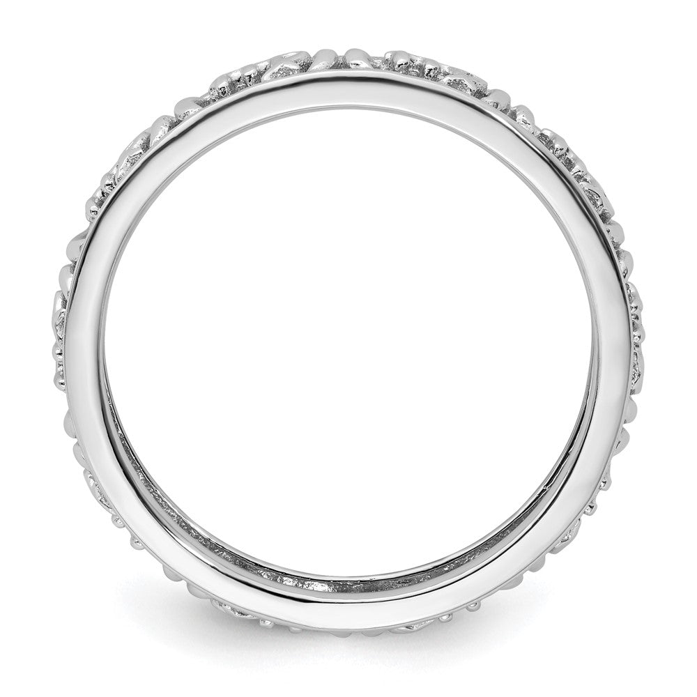 Sterling Silver Stackable Expressions Virgo Zodiac Ring Size -7