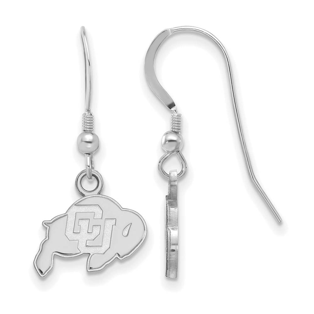 Sterling Silver University of Colorado XS (Tiny) Dangle Wire Earrings