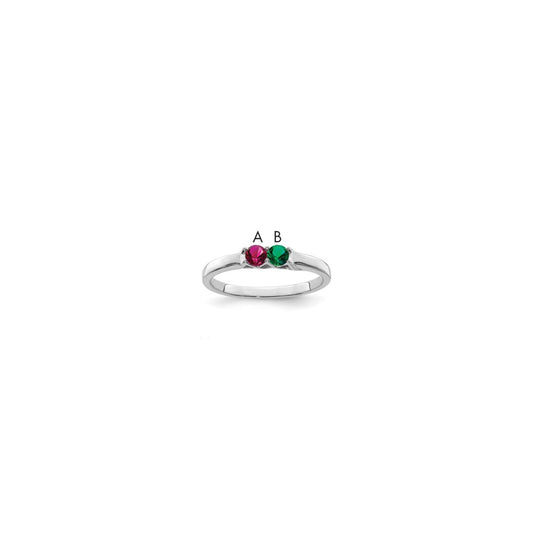Sterling Silver Rhodium-plated Family Jewelry Mounting