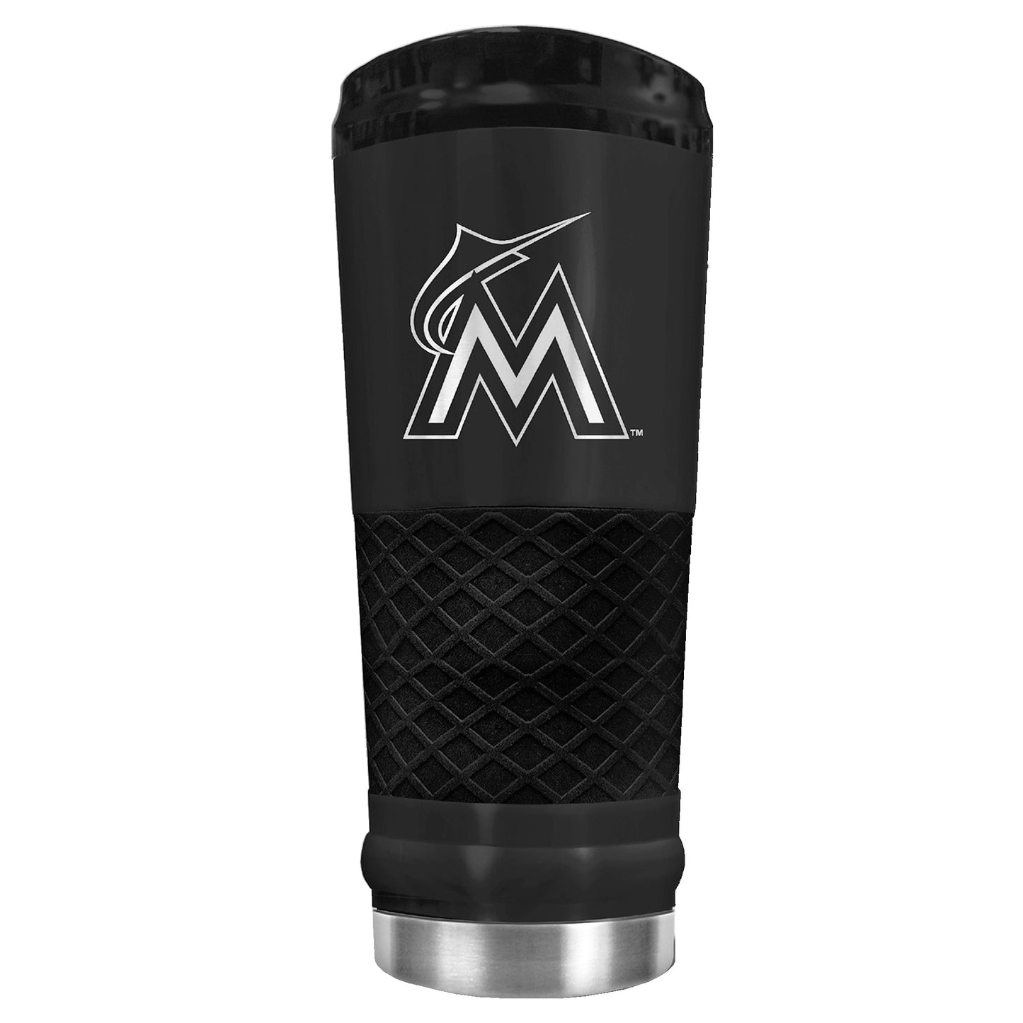 Miami Marlins Stealth Matte 24oz Tumbler - Black - No Size