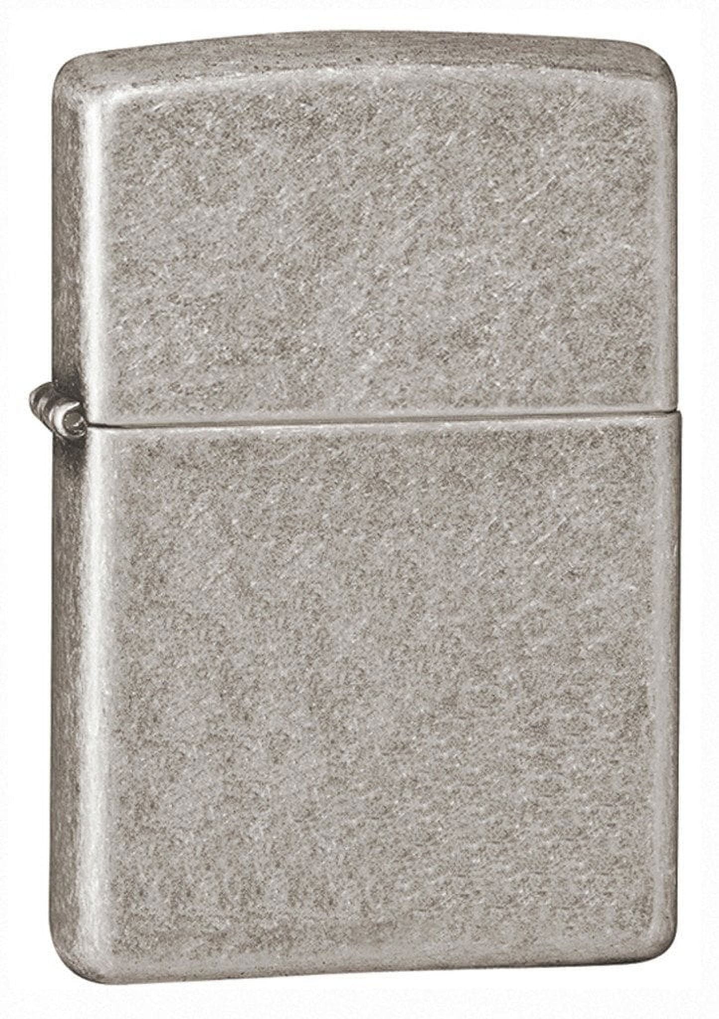 Zippo Armor Antique Silver Plate Pocket Lighter