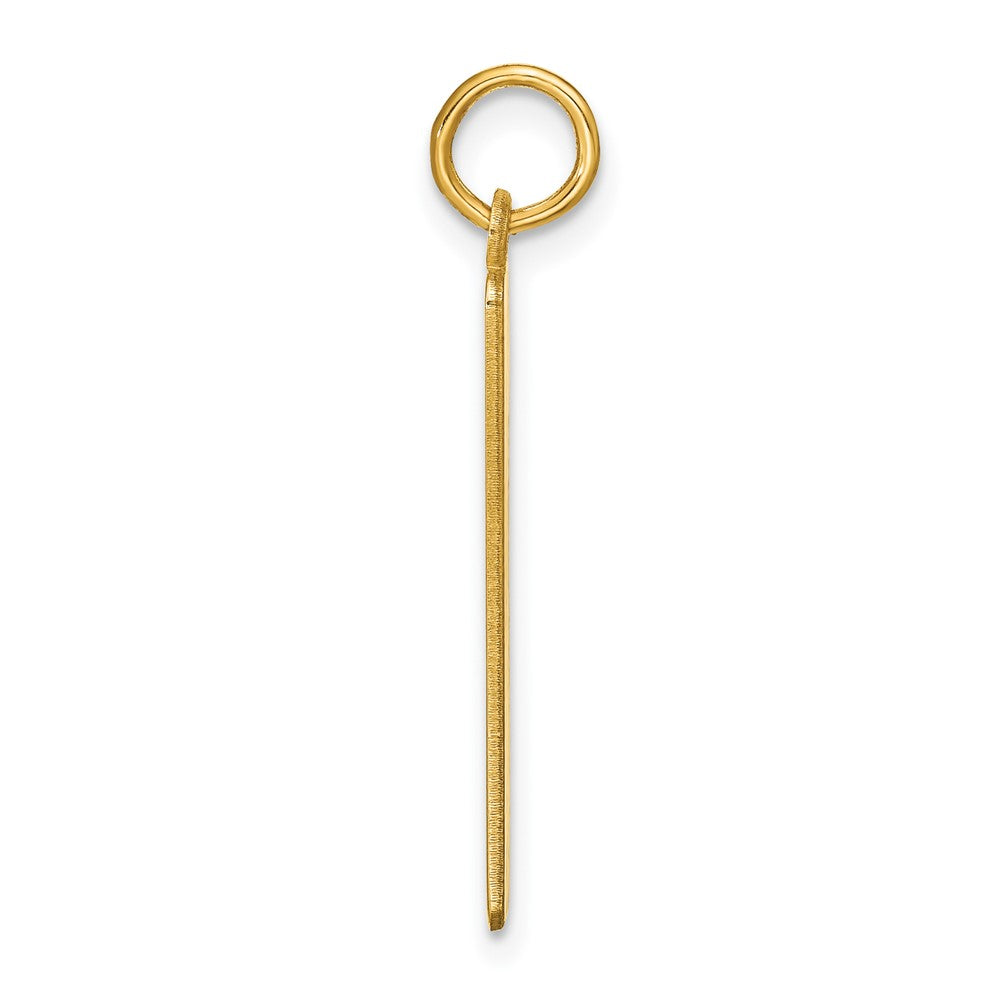 Sterling Silver/Gold-plated Medium Blank Bar Charm