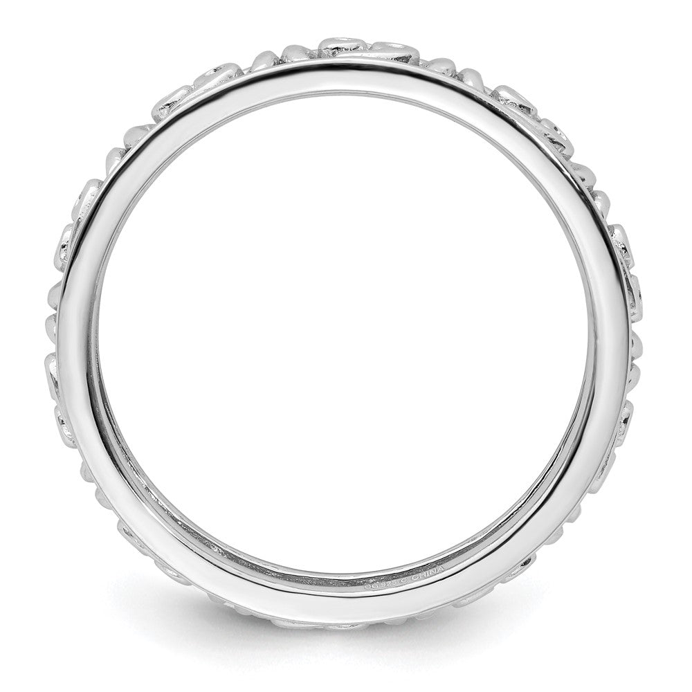 Sterling Silver Stackable Expressions Cancer Zodiac Ring Size -6