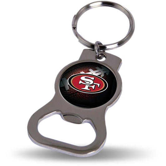 San Francisco 49ers Official NFL 2 inch Bottle Opener Key Chain Keychain by Rico Industries