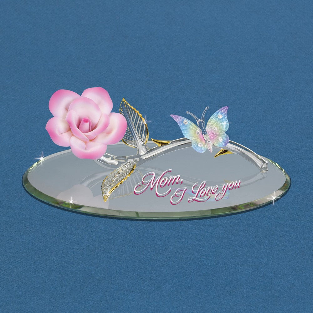 Glass Baron Butterfly "Mom I Love you"