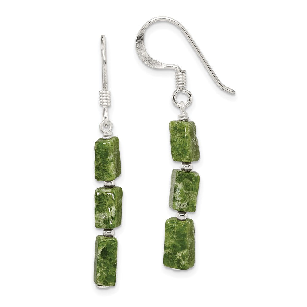 Sterling Silver Rhodium-plated 2x40mm Square Tube Hoop Earrings