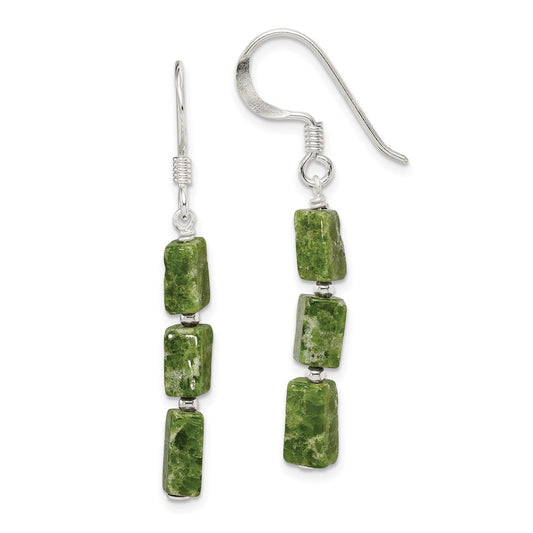 Sterling Silver Rhodium-plated 2x40mm Square Tube Hoop Earrings