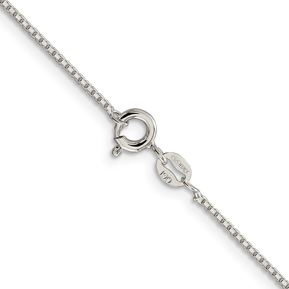 Sterling Silver 1.15mm 8 Sided Diamond-cut Box Chain 18 Inches