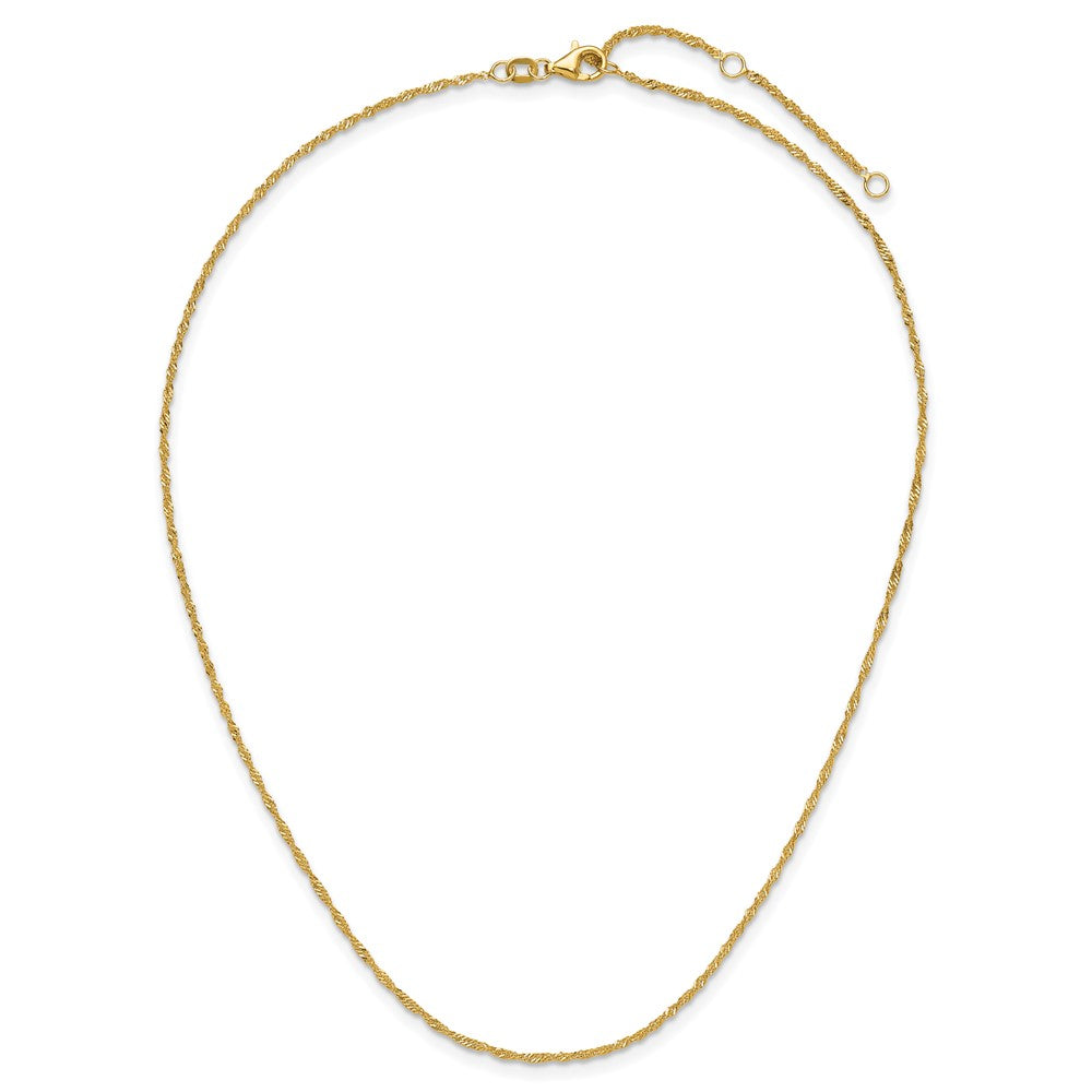 10k 1.5mm Singapore 1in+1in Adjustable Chain
