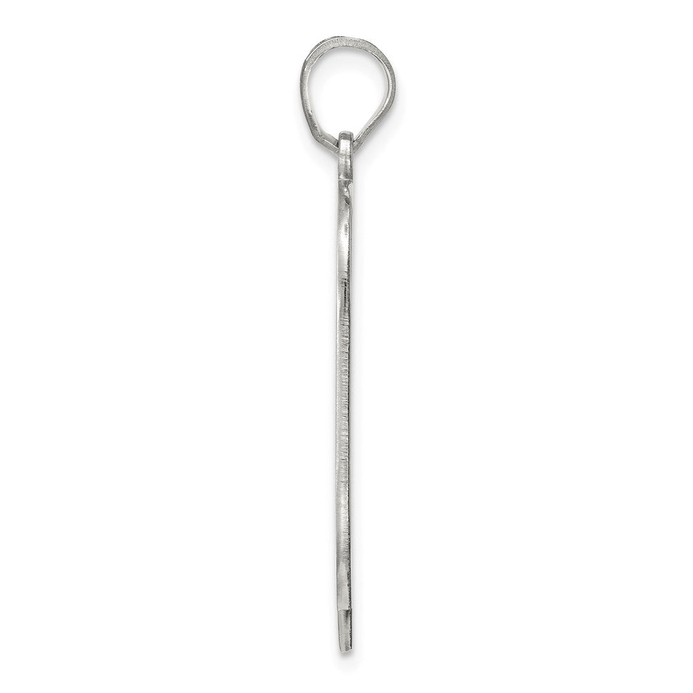 Sterling Silver Letter Q Initial Pendant