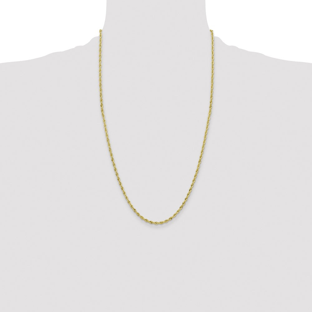 10k 3mm Semi-Solid Rope Chain
