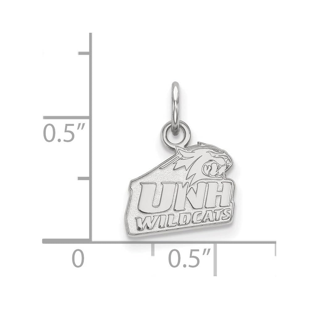 LogoArt Sterling Silver University Of New Hampshire Xs Pendant Necklace