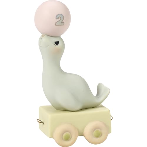 Precious Moments Birthday Train, Age 2, God Bless You On Your Birthday Figurine, Count 1