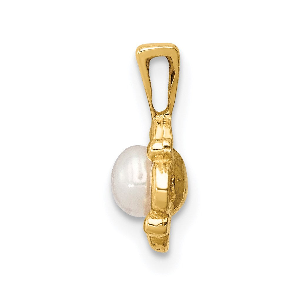 14k Madi K 4-5mm White Button Freshwater Cultured Pearl Pendant