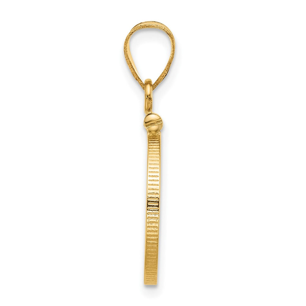 Wideband Distinguished Coin Jewelry 14k Polished 15.0mm x 0.8mm Screw Top Coin Bezel Pendant