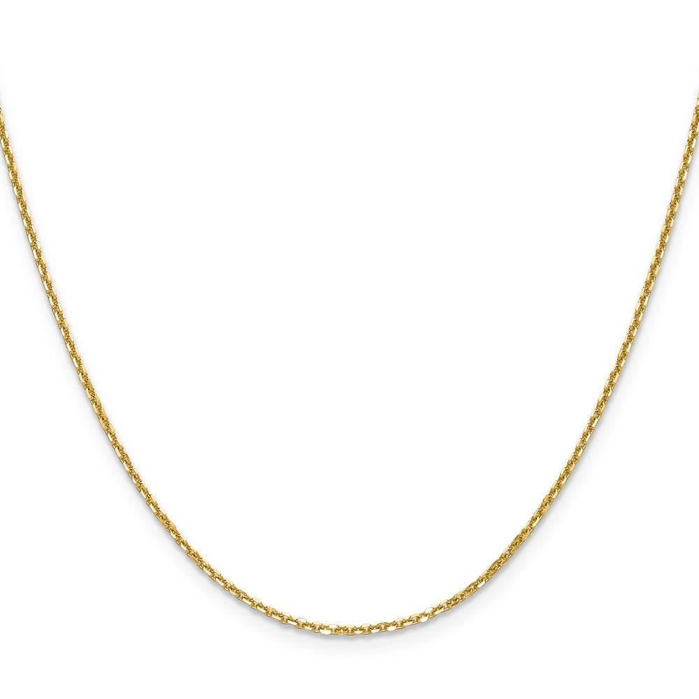14K 1.45mm D/C Round Cable Chain