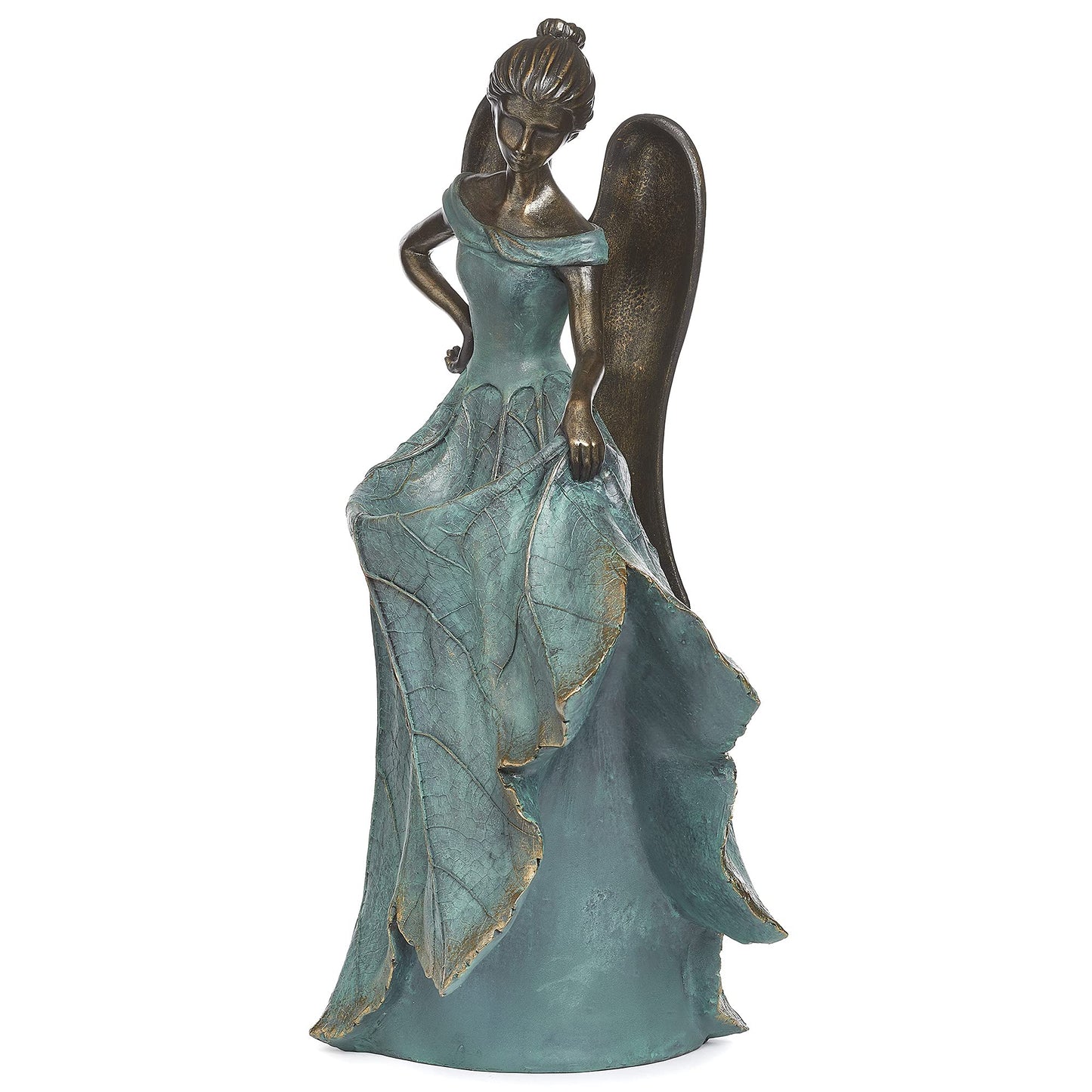 Roman 20" Angel with Dress Birdbath Outdoor Garden Statue