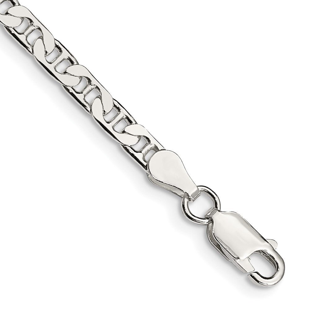 Sterling Silver 3.75mm Flat Anchor Chain 8 inches