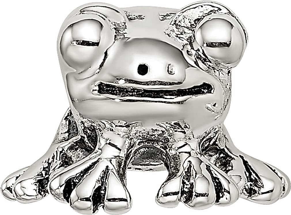 Sterling Silver Reflections Frog Bead