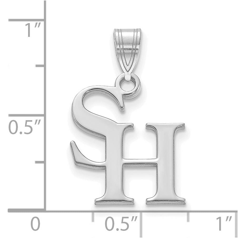 Sterling Silver Official Licensed Collegiate Sam Houston State University (SHSU) Medium Pendant