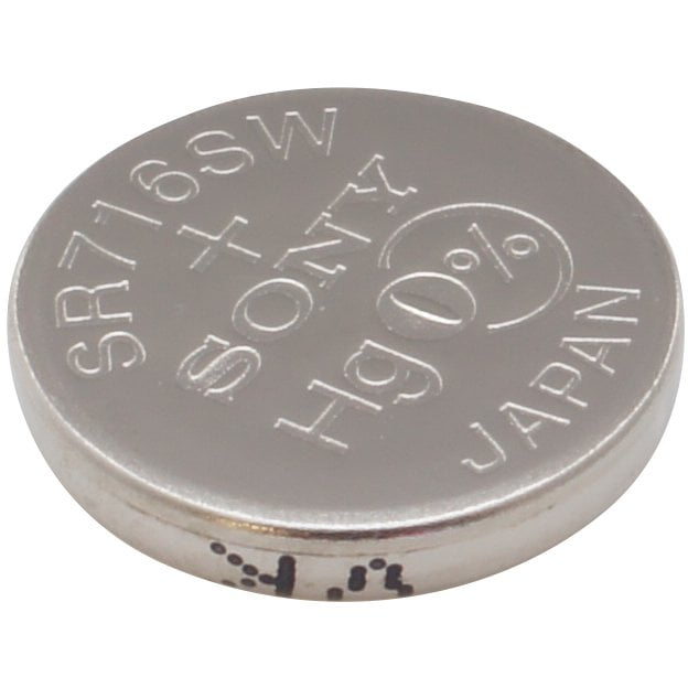 Sony 315 (SR716SW) 1.55V Silver Oxide 0%Hg Mercury Free Watch Battery (1 Battery)