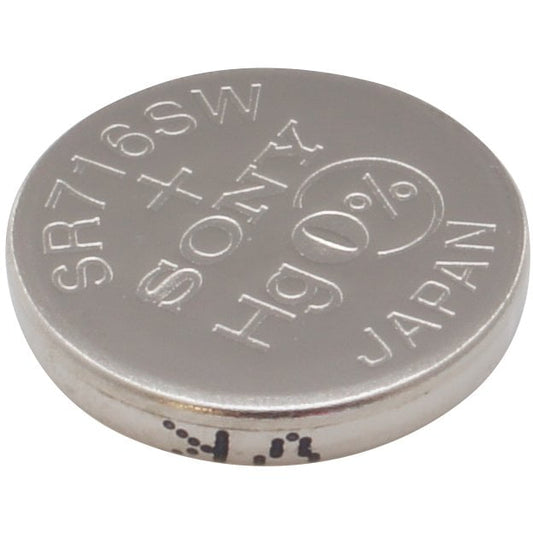Sony 315 (SR716SW) 1.55V Silver Oxide 0%Hg Mercury Free Watch Battery (1 Battery)
