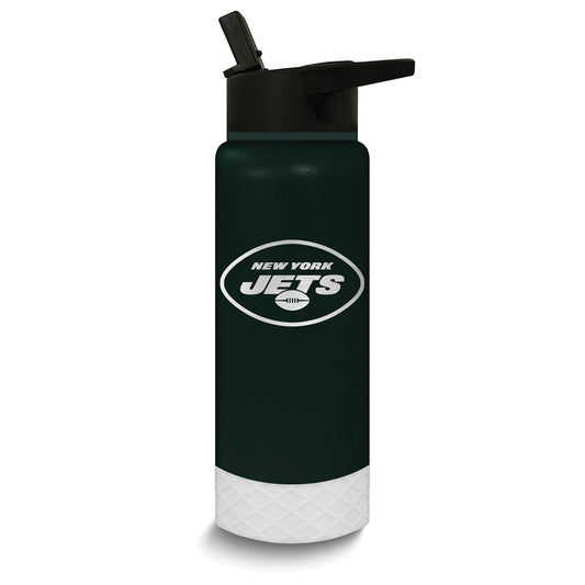 NFL New York Jets Stainless Steel Silicone Grip 24 oz. Water Bottle