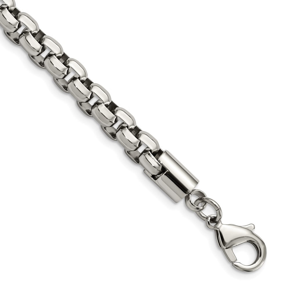 Stainless Steel Polished Fancy Rolo 8.75in Bracelet 8.75 inches