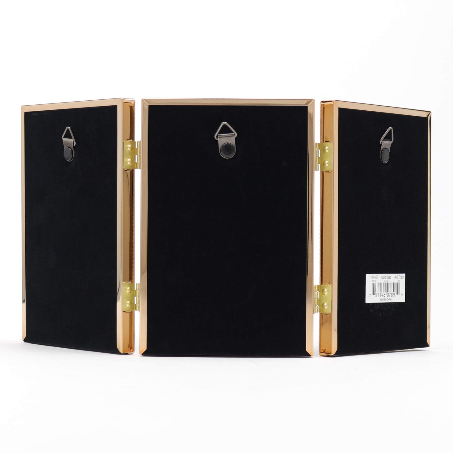 Lawrence Frames 6.1" x 8.46" Metal Picture Frame, Gold