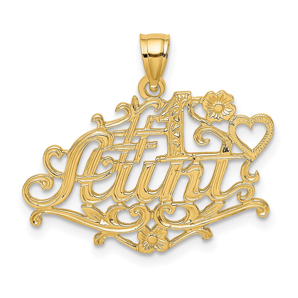 14k #1 AUNT Charm