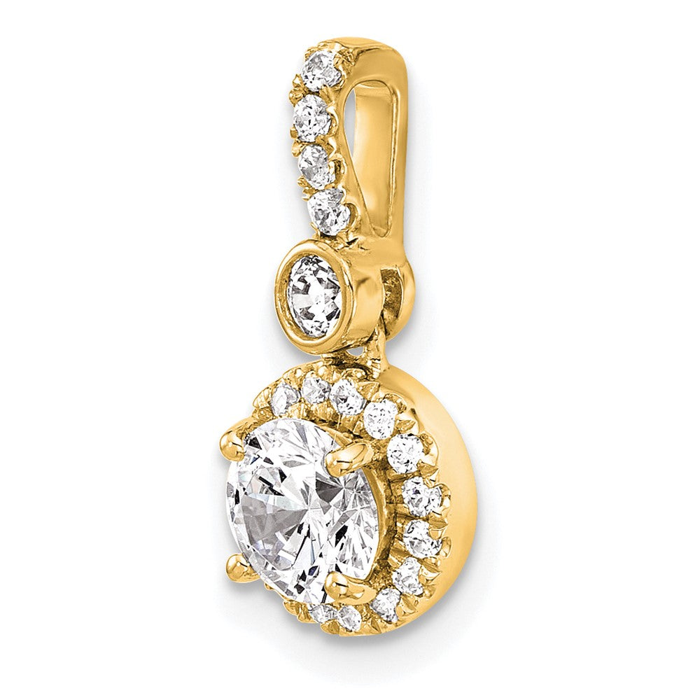14ky Lab Grown Diamond 0.75ctw Round VS/SI+ G+ Necklace