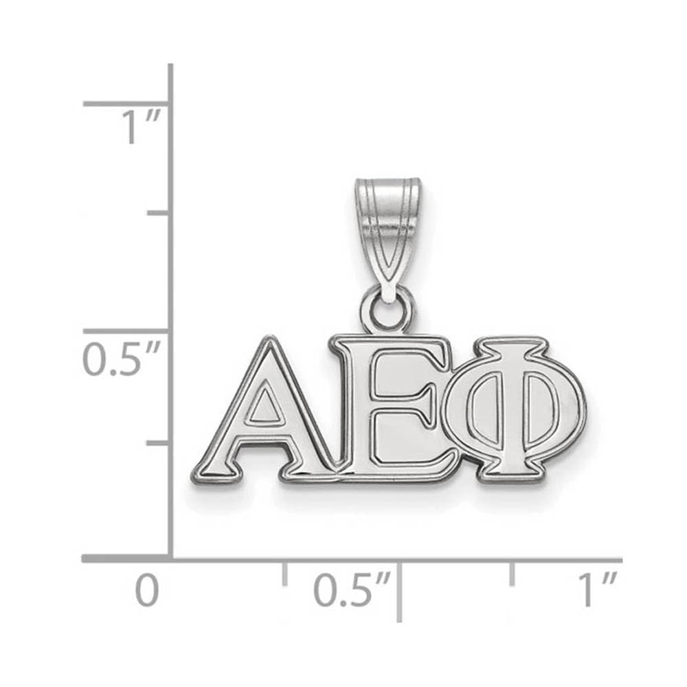 Sterling Silver Official Licensed Greek Sororities Alpha Epsilon Phi Medium Pendant